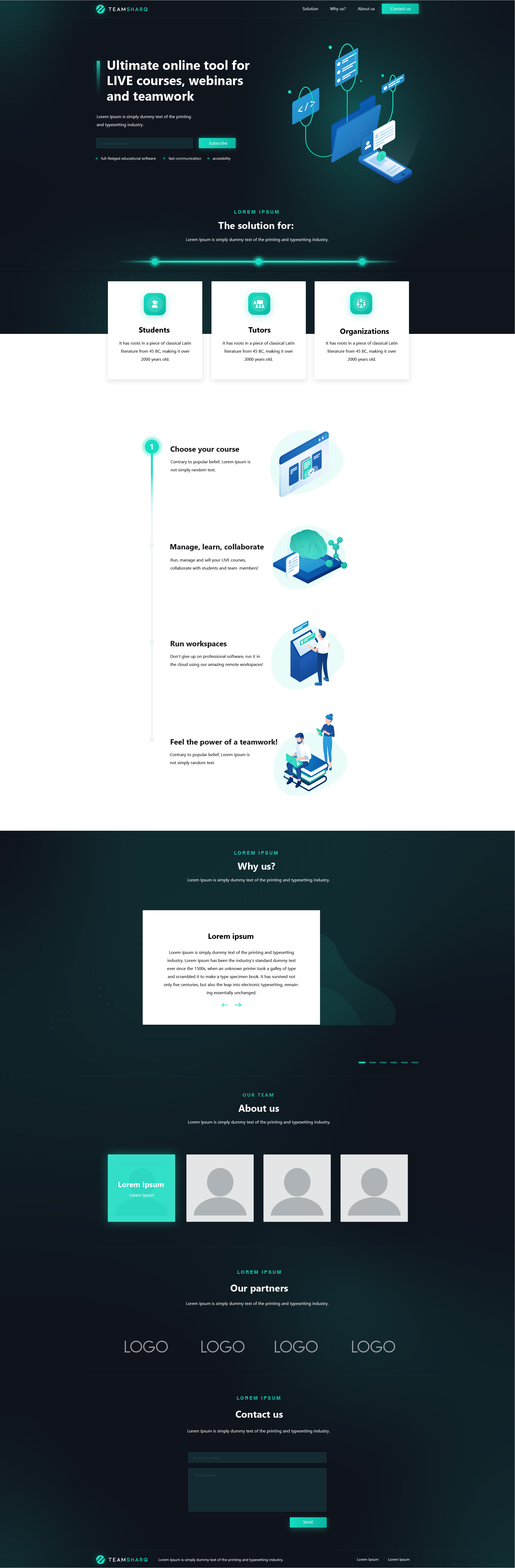 TeamSharq hidden section preview